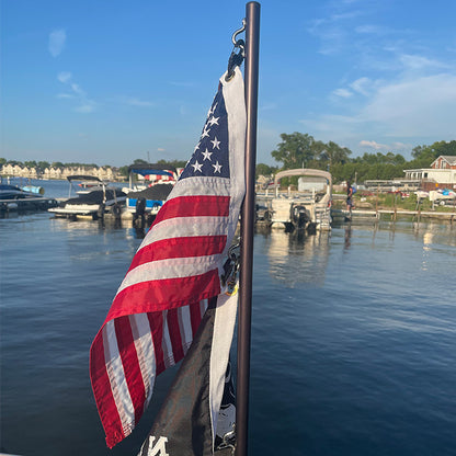 Captain Bob Designs SandBar Boat Flag Pole made in the USA